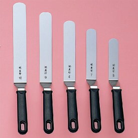 堺孝行 PC柄曲型ステンレスパレットナイフ No.8 刃渡り15.5cm L字 変形パレット スパチュラ ヘラ 生クリーム ホイップクリーム アイシング デコレーション ケーキ作り 仕上げ 製パン 製菓 お菓子作り 製菓道具 調理道具 キッチンツール
