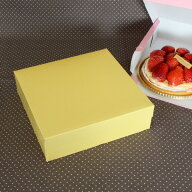 【タルト箱・手さげなし】 PCカラー65 クリーム 6号 5枚入 ケーキボックス ケーキ箱 ガトーケース ラッピ…