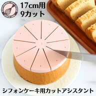 シフォンケーキ用カットアシスタント 17cm用 9カット ケーキカット型 ケーキカッター補助具 製菓 お菓子…