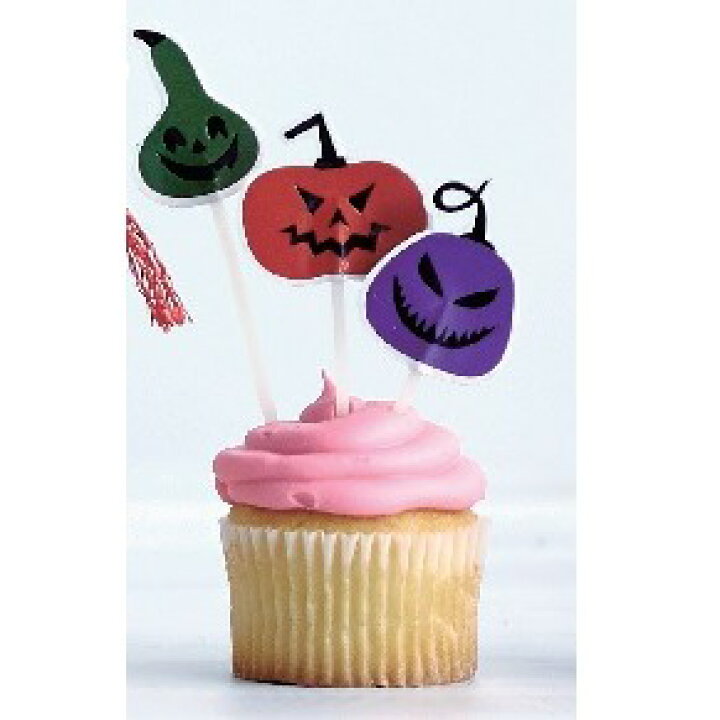 楽天市場 カップケーキに トッパー ハロウィン 4種各3本入 かっぱ橋 浅井商店 製菓製パン道具