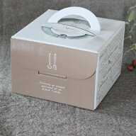 【デコ箱】 ケーキ箱 H130 6号 5枚入 ケーキボックス ホールケーキ ラッピング テイクアウト 手提げ 持ち…