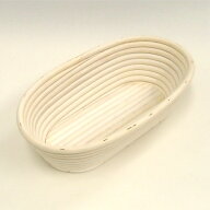 【天然籐素材】NEW発酵かご オーバル 245×140×65mm No.6 カンパーニュ 楕円形 型 ハード系 パン バスケ…