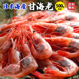 【送料無料　ギフト】 ジャンボ山陰日本海甘海老500g前後（30〜35匹）刺身 柴山港 甘海老 甘えび 甘エビ 海鮮 年末年始 グルメ 食べ物 お取り寄せ 御歳暮 御中元 お歳暮 お中元 お祝い プレゼント 贈答用 敬老の日 母の日 父の日 国産