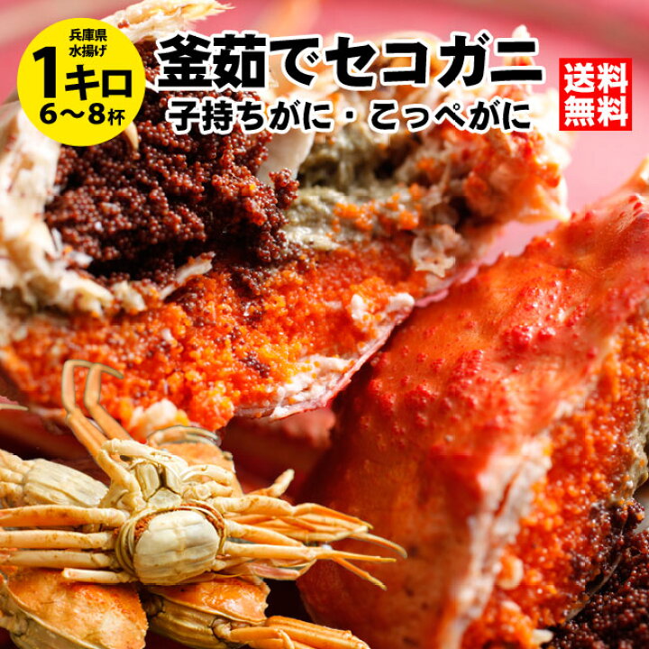 楽天市場 レビュー５００件以上 釜茹でセコガニ1kg前後 6 8杯 指折れ含む 兵庫県 城崎温泉 カニ かに せこがに 香箱ガニ セイコガニ 訳あり ズワイガニ かにみそ 松葉ガニ 越前ガニ せいこ蟹 セコガニ コッペガニ 津居山 柴山 山陰 朝市広場楽天市場店