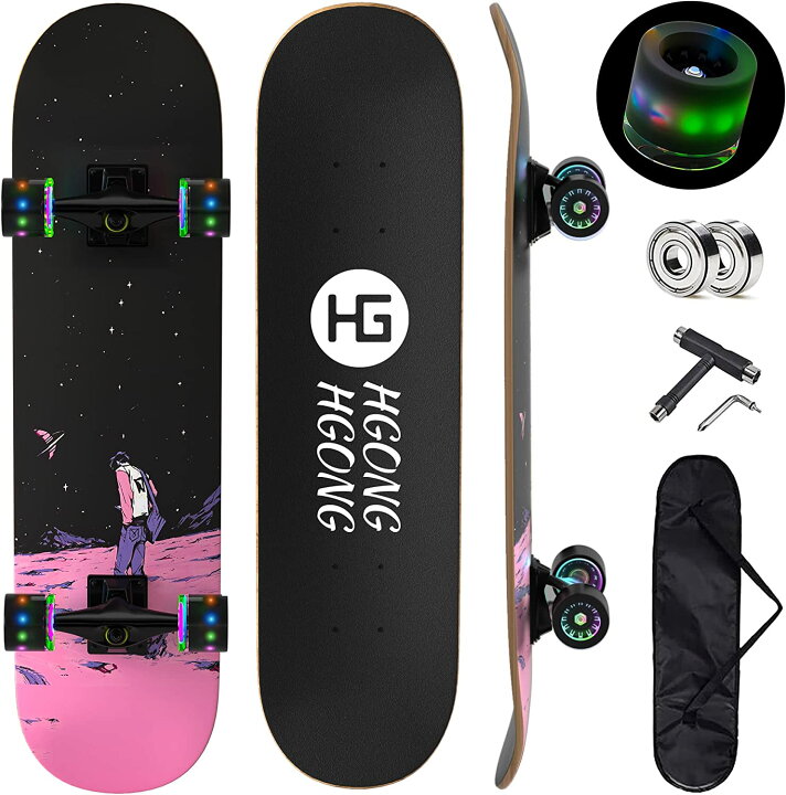 楽天市場】スケートボード 31インチ スケボー 高精度 ABEC-7ベアリング 