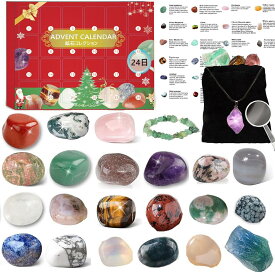 クリスマス アドベントカレンダー 鉱石 蛍石 宝石 ギフト クリスマスカード24日カウントダウン クリスマスプレゼント 男の子 女の子