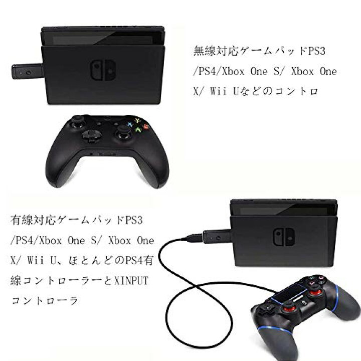 楽天市場 Ps4 Ps3 スイッチコントローラー変換アダプター Ps4 Xboxone S Wiiu Switch Pro Nintendo Switch Joy Con 変換コンバーター 有線 無線 Usbケーブル接続可能 日本語取扱説明書付き 操作簡単 アーサイト楽天市場店