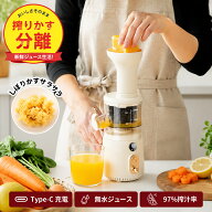 ＼限定価格・新登場♪／ スロージューサー 低速回転ジューサー フードプロセッサー コードレス 小型 ミキ…