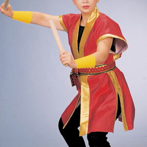 法被 袖なし 袖無し半纏 朱 赤 無地 ラメ 袖なし半纏 はっぴ ハッピ 祭 帯別売り (o湖7871) よさこい 太鼓 まつり 大人 袢纏 取寄せ商品 1点までメール便可