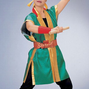 法被 袖なし 袖無し半纏 グリーン 緑 無地 ラメ 袖なし半纏 はっぴ ハッピ 祭 帯別売り (o湖7872) よさこい 太鼓 まつり 大人 袢纏 取寄せ商品 1点までメール便可