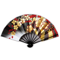 舞扇子 桜 黒 赤 金 日本製 日本舞踊 扇子箱付 （g撰288） 舞扇 踊り 扇子 せんす よさこい 扇 取寄せ商…