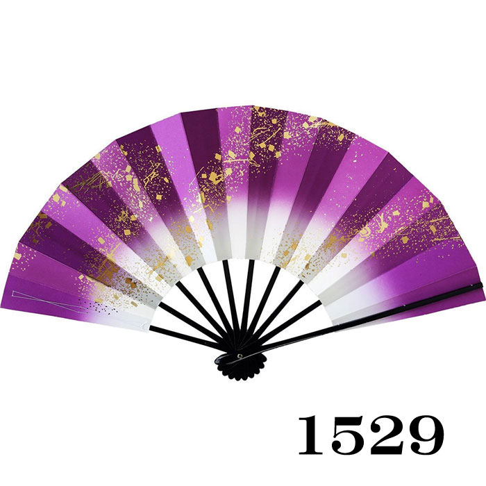 舞扇子 流水 紫 黒塗り 日本製 日本舞踊 （g愛1529） 安い 舞扇 踊り 扇子 せんす よさこい 扇 取寄商品 ４本までメール便で送料無料
