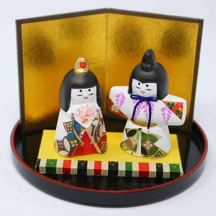 楽天市場】雛人形 コンパクト 陶器 立雛 ひな祭りお雛様 縁起物 和小物 