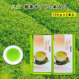 八女茶 煎茶ギフト 100g 2本箱入 贈答用 煎茶 福岡 八女 上煎茶 緑茶 急須 茶葉 リーフ 特産品 贈り物 お歳暮 こだわり 八女茶ギフト 深蒸し上八女茶 お取り寄せ 御中元 父の日 母の日 敬老の日