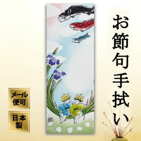手ぬぐい 五月晴れ 鯉のぼり 子供の日 春 注染てぬぐい 飾る 日本製