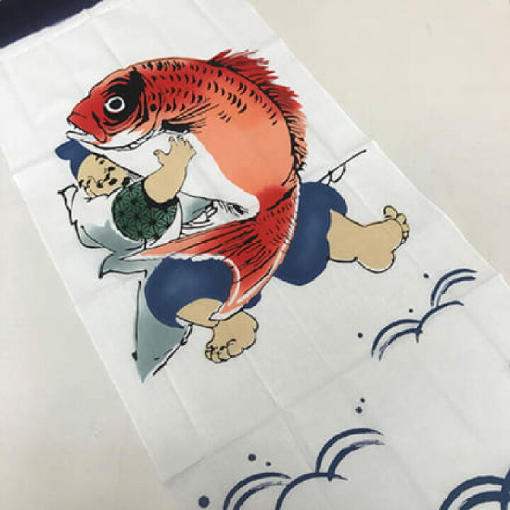 楽天市場】手ぬぐい 鯛を抱く恵比寿さま 注染てぬぐい 飾る 日本製 