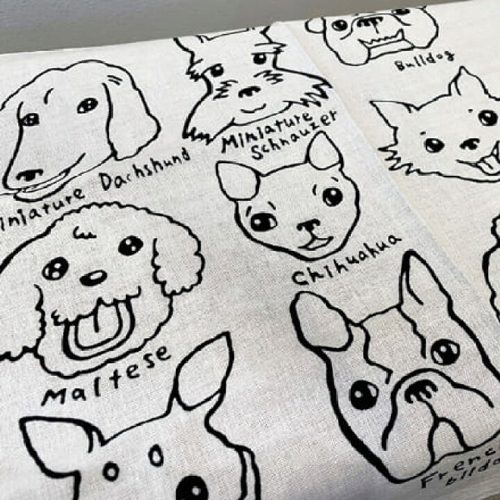 楽天市場 手ぬぐい 犬いっぱい 動物 いぬ 注染てぬぐい 飾る 日本製 手ぬぐい専門店 麻布十番 麻の葉