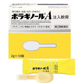 【第(2)類医薬品】天藤製薬 ボラギノールA 注入軟膏（2g×10個）【送料無料/ネコポス発送】【2個まで可】