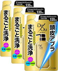 【医薬部外品】ロート製薬 デ・オウ 薬用スカルプケアシャンプー 詰替用 320mL 3個セット【送料無料/メール便】