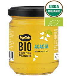 ミエリツィア アカシアの有機ハチミツ 250g 6個セット【送料無料】【EUオーガニック規定認証品】