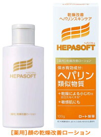 【医薬部外品】ロート製薬 乾燥改善 へパソフト 薬用 顔ローション 100g 6個セット【送料無料】