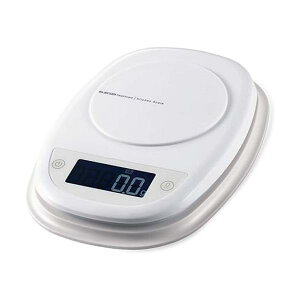 �G���R�� �L�b�`���X�P�[�� �ő�2kg �ŏ�0.1g�\�� �z���C�g HCS-KS01WH