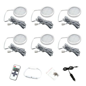 LED�X�|�b�g���C�g �L���r�l�b�g���C�g 12V LED�݃_�E�����C�g 6000K�z���C�g 240 LM�V���� VW T4 T5�L�����s���O�J�[�K�p 6�Z�b�g