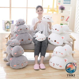 猫用 抱き枕 50cm ふわふわ 柔らかい 極上肌触り 添い寝用 ぬいぐるみ インテリア ギフト プレゼント 癒し おもちゃ 人形 床ごこち