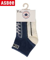 【クーポン配布中】fukuske フクスケ CONVERSE コンバース ベビー スニーカー柄ショート丈ソックス すべ…