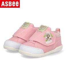 【クーポン配布中】瞬足足育ベビー シュンソクソクイクベビー ベビーシューズ いないいないばあっ！ 片手で履かせやすい 両開きベルト JB-067 ピンク キッズ シューズ 靴 スニーカー ベビー ブランド ASBee