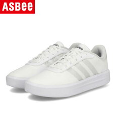 adidas アディダス COURT PF W レディーススニーカー 厚底 コートプラットフォームW H06299 フットウェアホワイト/フットウェアホワイト/コアブラック レディース シューズ 靴 スニーカー ローカット ブランド ギフト プレゼント ラッピング ASBee アスビー