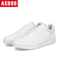 【クーポン配布中】adidas アディダス HOOPS 3.0 メンズスニーカー フープス3.0 GW3036 フットウェアホワイト/フットウェアホワイト/ダッシュグレー メンズ シューズ 靴 スニーカー ローカット ブランド ギフト プレゼント ラッピング ASBee アスビー