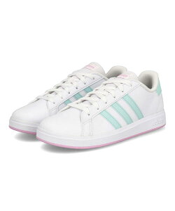 adidas �A�f�B�_�X GRAND COURT 2.0 K �L�b�Y�X�j�[�J�[ �O�����h�R�[�g2.0K ID7865 �t�b�g�E�F�A�z���C�g/�Z�~�t���b�V���A�N�A/�u���X���C���b�N �L�b�Y �V���[�Y �C �X�j�[�J�[ �K�[���Y ASBee