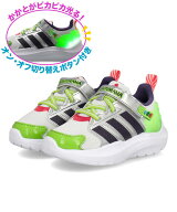 【クーポン配布中】adidas アディダス LIGHTORAMA RNR BUZZ EL I 光る靴 オンオフボタン ベビーシューズ …