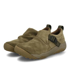 Columbia コロンビア HAZY LAZY MOC WATERPROOF 防水 レディーススニーカー スリッポン ヘイジーレイジーモックウォータープルーフ YU0565 348 サファリ アウトドア スニーカー レインシューズ タウンユース キャンプ ローカット 雨 雪