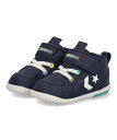 converse コンバース MINI INCHSTAR ファーストシューズ ベビースニーカー ミッドカット ミニインチスター 37302451 ネイビー/ミント キッズ シューズ 靴 スニーカー ファースト ベビー ASBee