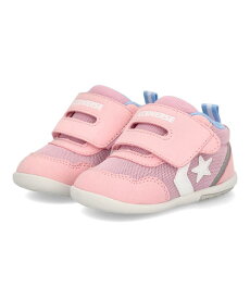 【クーポン配布中】converse コンバース MINI RS 2 ファーストシューズ ベビースニーカー ミニRS2 37302601 ピンク/サックス キッズ シューズ 靴 スニーカー ファースト ベビー ブランド ASBee