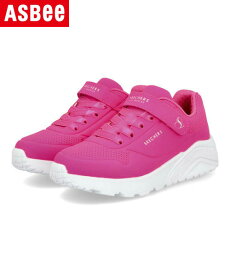 SKECHERS スケッチャーズ UNO LITE キッズスニーカー 軽量 ウノライト 310451L HTPK ホットピンク キッズ シューズ 靴 スニーカー ガールズ ブランド ギフト プレゼント ラッピング ASBee アスビー