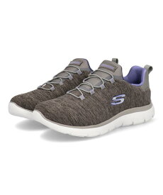 【最大15％クーポン配布】SKECHERS スケッチャーズ SUMMITS-QUICK GETAWAY【超軽量/ワイド】レディーススニーカー スリッポン(サミッツクイックゲートウェイ) 12983W CCPR チャコール/パープル