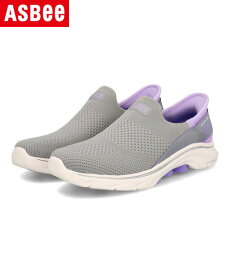 【クーポン配布中】SKECHERS スケッチャーズ SLIP-INS スリップインズ GO WALK 7-MIA 軽量 レディーススニーカー スリッポン ゴーウォーク7ミア 125231 グレー/ラベンダー 靴 ウォーキングシューズ ウォーキング 運動靴 スニーカー ローカット