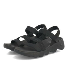 【クーポン配布中】SKECHERS スケッチャーズ GO WALK MASSAGE FIT SANDAL-INCITE 軽量 レディースサンダル ゴーウォークマッサージフィットサンダル 140651 BBK ブラック コンフォート スポーツサンダル ミドルヒールサンダル ミドルヒール