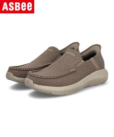 SKECHERS スケッチャーズ SLIP-INS スリップインズ PARSON-RALVEN 超軽量 メンズスニーカー スリッポン ハンズフリー パーソンラルヴェン 204804 TPE トープ 靴 ウォーキングシューズ カジュアルシューズ スニーカー ローカット