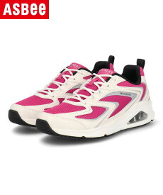 【クーポン配布中】SKECHERS スケッチャーズ TRES-AIR UNO-STREET FL-AIR レディーススニーカー 厚底 トレスエアウノストリートFLエア 177424 WFUS ホワイト/フューシャ レディース シューズ 靴 スニーカー ローカット ASBee アスビー