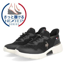 le coq sportif ルコックスポルティフ LCS LOIR 手を使わずさっと履ける 撥水 軽量 幅広3E レディーススニーカー LCSロワール QL3XJC01BK ブラック レディース シューズ 靴 スニーカー スリッポン ローカット ASBee
