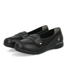 【クーポン配布中】le coq sportif ルコックスポルティフ LCS VOSNE 軽量 レディースシューズ バレエスニーカー LCSヴォーヌ LU5FSN77LZ BKBK ブラック/ブラック レディース シューズ 靴 カジュアル スニーカー パンプス ローファー スリッポン