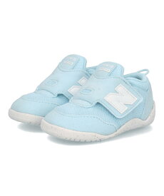【クーポン配布中】new balance ニューバランス NEW-B FIRST MID パカっと開く両開きベルト 脱ぎ履き簡単 ベビーシューズ ニュービーファーストミッド NW1STMBB ブルー キッズ シューズ 靴 スニーカー ファースト ベビー ASBee