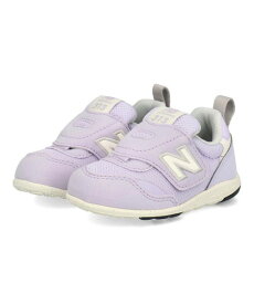 【クーポン配布中】new balance ニューバランス IT313 FIRST ベビースニーカー ファーストシューズ パカっと開く両開きベルト 脱ぎ履き簡単 711313 L2 パープル キッズ シューズ 靴 スニーカー ファースト ベビー ASBee アスビー