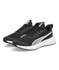 PUMA プーマ FLYER LITE 3 JR キッズスニーカー ひも靴 ランニングシューズ フライヤーライト3ジュニア 401526 01 プーマブラック/プーマホワイト キッズ シューズ 靴 スニーカー 運動靴 ガールズ ボ