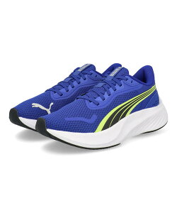 PUMA プーマ POUNCE LITE JR 子供靴 キッズスニーカー ひも靴 レースアップ 厚底 パウンスライトジュニア 401512 03 ブルー/レモンシャーベット/ホワイト キッズ シューズ 靴 スニーカー 運動靴 ボー