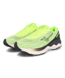 【クーポン配布中】mizuno ミズノ WAVE SKYRISE 3 軽量 メンズランニングシューズ スニーカー ウエーブスカイライズ3 J1GC2209 15 ライム/ネイビー/オフホワイト メンズ シューズ 靴 ランニングシューズ ローカット ラッピング ASBee アスビー